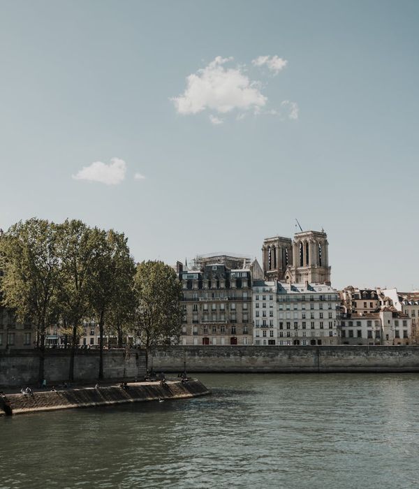 Elegant bedroom with panoramic city skyline view