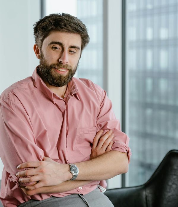 man with friendly smile in professional setting