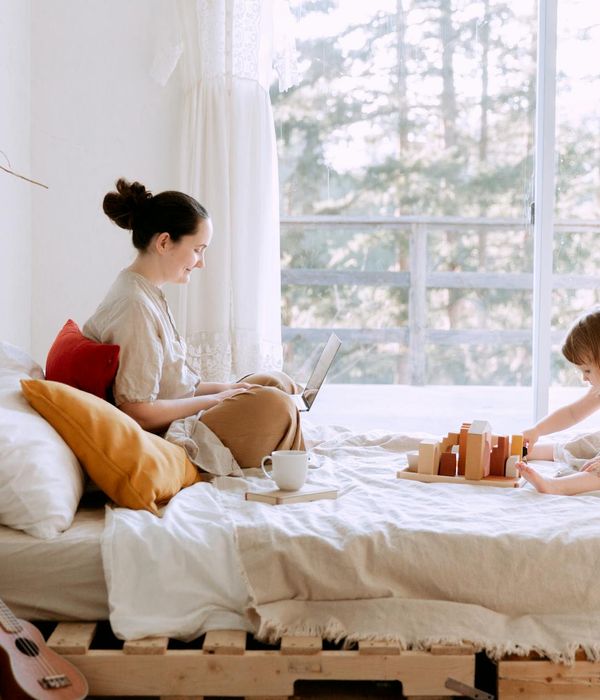 Spacious family apartment with play corner for children